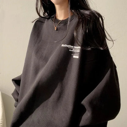 New Oversized Hoodie Women Sweatshirts Long Sleeve Hoodies Casual Letter Print Loose Pullovers Harajuku Sweatshirt Female Ins