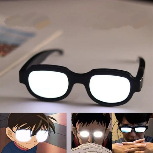 LED Technology Luminous Glasses Conan Same Funny Personality Performance Glasses Cosplay Props Party Christmas Decoration Gifts
